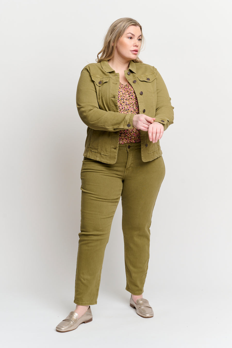 Giacca Jeans Verde