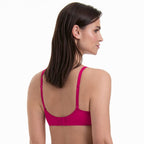 Reggiseno Fleur Antracite Rosso