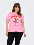 T-Shirt Coca-Cola Rosa