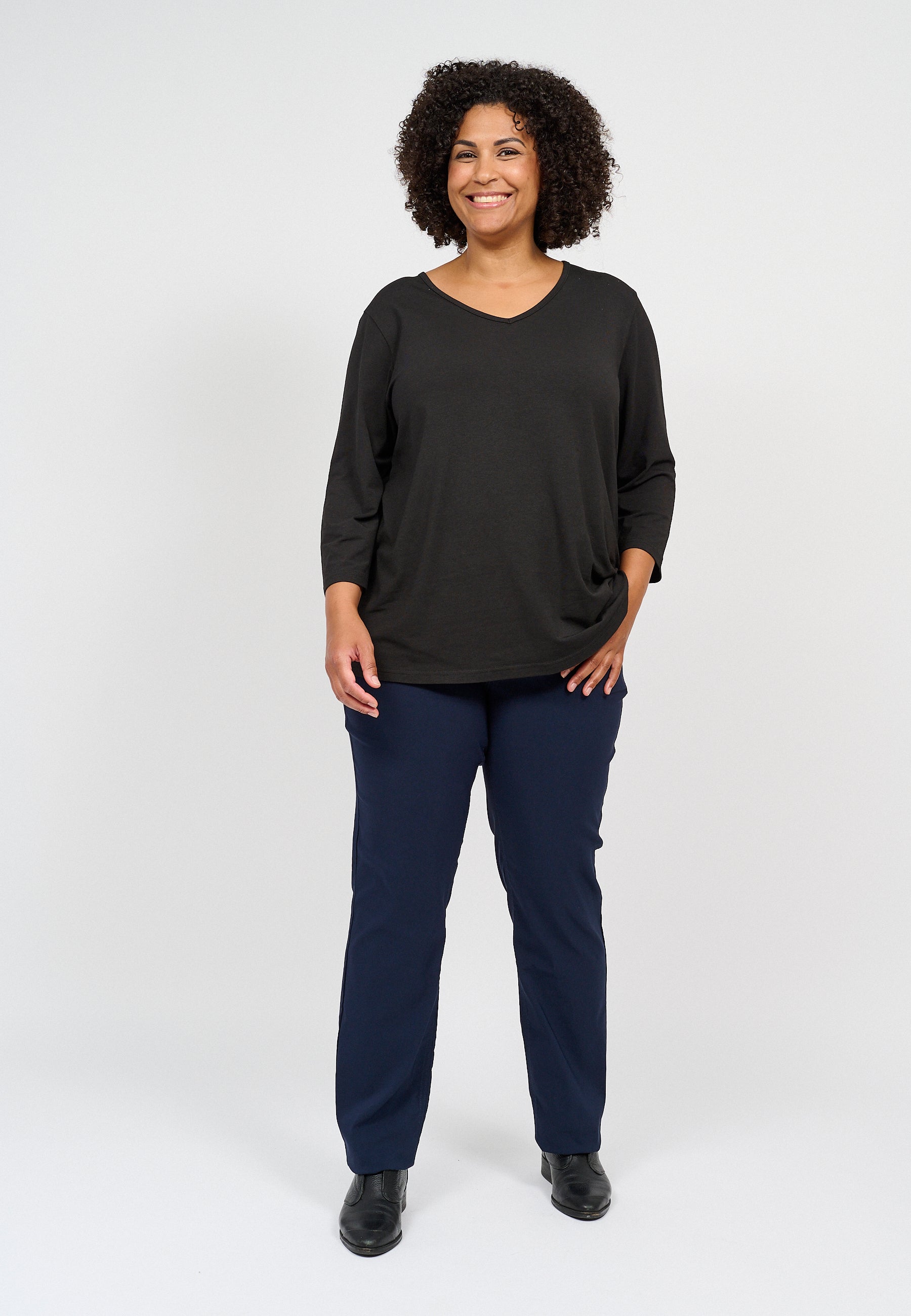 5 Tasche Bengalina Curve Blu